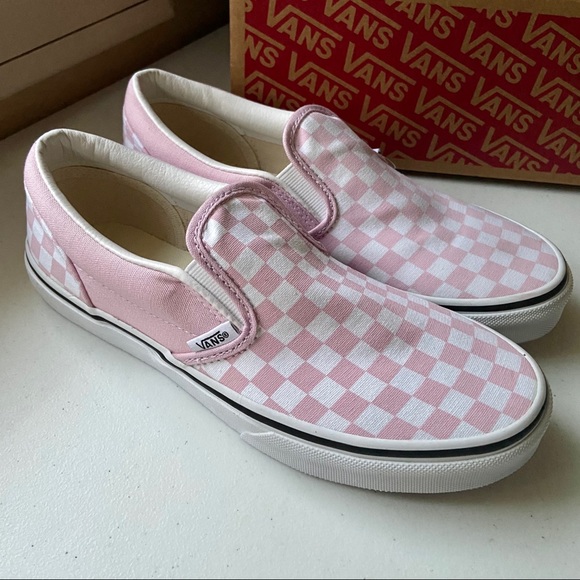 Baby pink and true white checkerboard Vans NWT - Picture 4 of 6